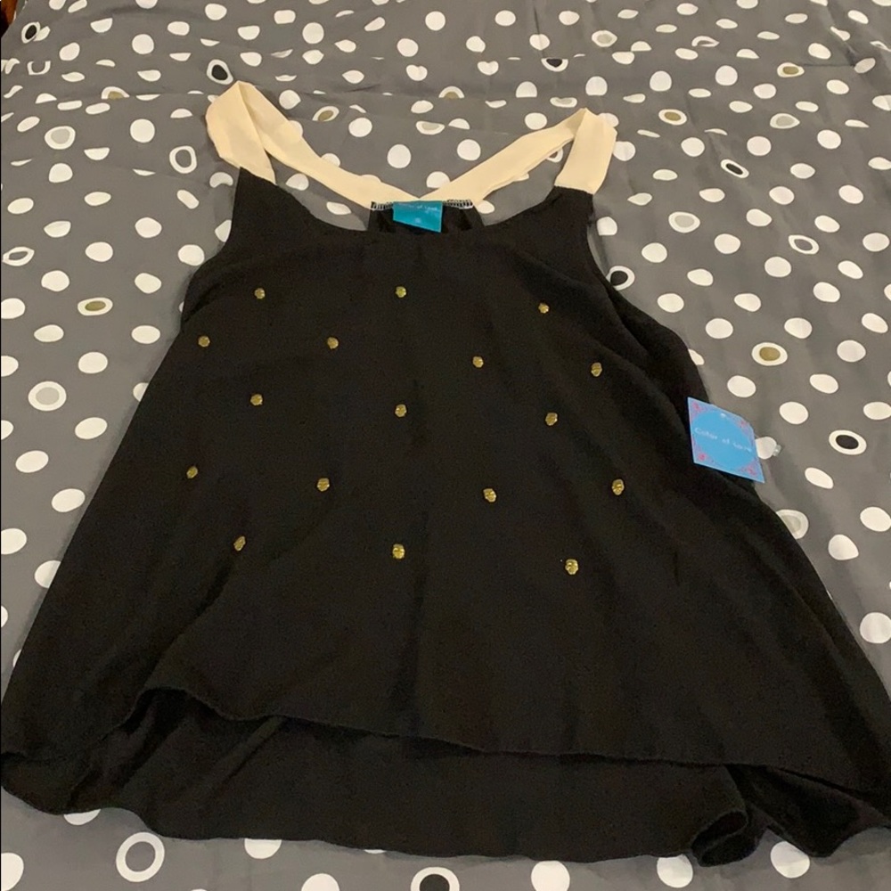 NWT Color Of Love xl skull blouse